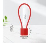 Durable Multifunctional Cable Lock Soft Equipped with Keys Padlock Flexible Rust-proof Suitcase Lock File Cabinet