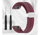 26mm 22mm Magnetic Buckle Strap For Garmin Fenix 7 7X 6X Pro 5Plus 6S 7S 3 3HR Forerunner 965 945 Silicone Bracelet Watchband