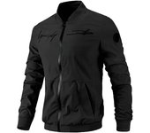 Chaquetas ligeras para hombre, abrigos con cremallera, rompevientos, ropa de calle, Hip Hop, moda, primavera y otoño
