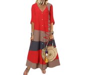 Vestidos Mujer Verano, Vestidos Mujer, Vestidos Largos Abotonados, Vestidos Playa Casual, Vestidos Largos Blancos