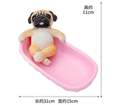 Small Labrador Dog Statue Tabletop Decoration Home Decor Sculpture Porch Key Storage Tray Ornaments Room Decor Art Birthday Gift
