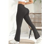 Women's Flared Pants High Waisted Yoga Leggings Stretchy Bell Buttom Wide Leg