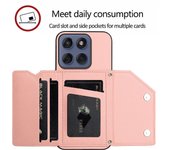 Wallet Case Card Holder For OPPO A5 A18 A38 A58 A78 A79 Reno 12 11 11F Find X8 Ultra X8S Realme 14 13 Pro Plus Neo 7X GT Neo 6 SE 6T Leather Shockproof Stand Phone Back Cover