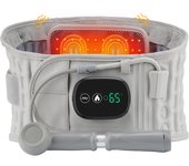 Inflatable Red Light Therapy Belt Lumbar Air Traction Brace Back Decompression Waist Support Infrared Heating Vibration Massage