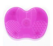 Scrubbing Pad Cosmetic Brush Cleaning Pad Silicone With Suction Cup Apple Cleaner Cleaning Scrubbing Pad Beauty Supplies
