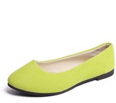 Woman Casual Round Toe Cute ck Mocasines  Church Flats Female Suede  Soft Sole Mom Blue Green Red Shoes