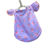 Comfortable Floral Pet Clothes Flying Sleeve Soft Cat Princess Skirt Fashion Breathable Dog Summer Vest Kittens