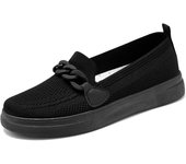 Zapatos de mujer cómodos fly woven zapatos de mamá con un pedal cómodos zapatos de mujer