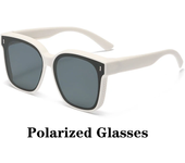 Gafas de sol polarizadas cuadradas a la moda, gafas graduadas para miopía, gafas portátiles para hombres y mujeres, gafas de conducción de pesca Vintage