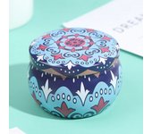 New Tin Tin Box Drum-shaped Party Supply Candle Making Kit Holder Candy Cookie Box