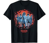 Stranger Things Group Shot Demogorgon Framed Short Sleeve T-Shirt