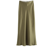 Vestido Midi De Seda Multicolor Con Cintura Elástica Y Cordón Slim Fit Para Mujer Vestido Casual De Verano De