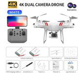 RC Drone con cámaras duales 4K, Wifi, FPV, HD, KY101, Altitude Hold, Gesture Mode, Ultra Long Flight Time, RC Quadcopter.