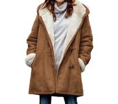 Long-sleeved Horn Button Ladies' Warm Fleece Jacket