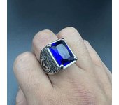 316 stainless steel tulip ring set with multicolor gems