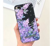 Flower Cover For Xiaomi Redmi 4A 4x Beautiful Moon Night Black Cat Phone Case For Redmi 4x Redmi4a Protection Coque Funda Capas