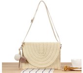 Bolso tejido a mano bolso de hombro de mano de viaje de vacaciones