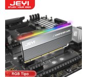 JEYI RGB PCIe 4.0 NVMe Adapter, PCIe to NVMe M.2 SSD Adapter Card with Aluminum Heatsink, Compatible with Gen4 Gen3 Gen2 Gen1
