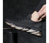 Volando tejido zapatos de los hombres deportes de verano transpirable casual zapatos de malla zapatos de malla de suela suave zapatos de viaje resistentes a la suciedad de los hombres zapatos de coco de moda