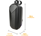 Bolsillo delantero para scooter eléctrico, almacenamiento impermeable para accesorios, plegable, para manillar de bicicleta,