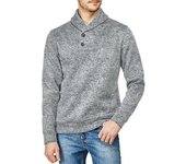 Men's Half Cardigan Men Autumn Loose Casual Pullover Jacket Long Sleeve Thin Fleece Sweater