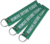 1/2/3Pcs Remove Before Flight Woven Key Chain Special Luggage Label Red Chain Keychains for Aviation Gifts