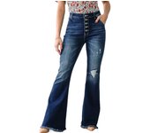 Flared Trousers Skinny Stretch Women's Flare Jeans Slim Fit Unique Size X Larg Cowboy Pants for Woman 2025 High Quality Baggy Z