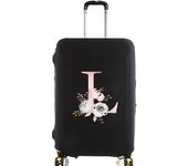 initial letter Printed Design Travel Trolley Case Cover Protector Washable Suitcase Cover Luggage Storage Covers for 18-32 Inch Luggage Cover.
