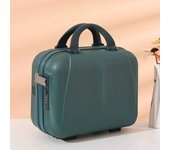 maleta de cabina Caja de cosméticos con cremallera portátil y ligero de gran capacidad, bolsa de advertencia, equipo de embarque, mini maleta maletas de viajes cabina