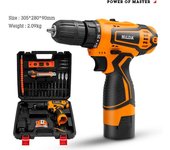 Taladro atornillador a batería 21v para casa kit destornilladores 16.8v