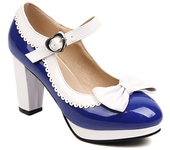 Sweet Bow-tied High Heels Shoes Woman Candy Color Heeled Pumps Large Size Office Party Wedding Shoes