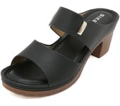 Sandalias de verano para mujer, zapatos de tacón inclinado de gran tamaño, sandalias de playa