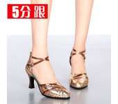 Zapatos De Baile Latino Tacón Alto Zapatos De Baile Femenino Fondo Blando Tacón Bajo Zapatos De Baile Cuadrado Adulto Tacón Medio Zapatos De Baile Performance