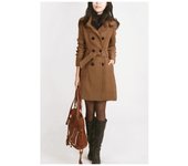 Autumn and winter clothing new large Korean version slim fit long woolen coat windbreaker