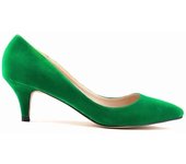 Women Pumps Spring Autumn 5cm Low High Heels Solid Color Breathable Pointed Toes Non slip Sole Latex Insole Work Wedding Shoes
