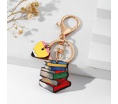 Wooden Pencil Rainbow Keychain English Letter Geometric Shape Teacher's Day Keychain Trinket Aesthetic Teacher Education Pendant