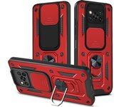 for Xiaomi POCO X3 Pro Case Cover for POCO X3 NFC Camera Lens Protective Armor Shockproof Magnetic Holder Ring Case Capa