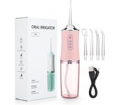 Irrigador Dental con 4 Boquillas Limpieza de los Dientes Bucal de Viaje Oral Limpieza Completa de tu Boca de 3 Intensidades Envio desde España