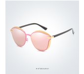 Nuevas gafas de sol, gafas de sol polarizadas de metal, gafas de sol retro de ojo de gato, gafas de sol polarizadas para mujer.