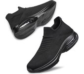Zapatillas Running para Mujer Deportivas Tenis de Mujer Zapatos para Correr Cómodo Ligero Transpirable Antideslizante allblack