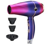 Secador de pelo iones Secadores de pelo profesional iónico, con boquilla de cabeza de soplado, Hair Dryer negativos portátil