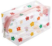Transparent Waterproof Case PVC Large Stationery Gift Girls Students Pencil Makeup Cosmetic Bag Travel Bags