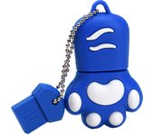 Cat Paw USB Flash Drive 64GB Pink Cartoon Memory Stick Free Key Chain Pen Drive 32GB Creative Gifts for Kids 16GB Red U Disk