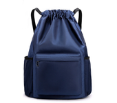Mochila impermeable de nailon con cordón para hombre y mujer, bolso de viaje de gran capacidad, bolsa deportiva para Fitness, no
