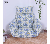 Solid Color/Floral/Stripe Hanging Swing Egg Chair Cushion Cover+ Outdoor Pillow Case (No Filling) Garden Lounger Cushion Cover