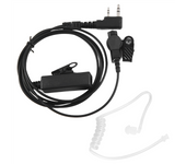 Fbi 2pin Covert Acoustic Air Tube Security Earpiece Headset Mic Walkie Talkie Earphone Earphone For Kenwood Baofeng Radio