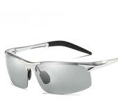 Aluminio magnesio ciclismo gafas de sol polarizadas que cambian de color gafas de sol para hombres gafas de conducción gafas de día y noche
