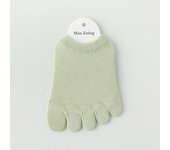 Invisible Women Cotton Solid Color Half Palm Socks Foot Care Mesh Half Insoles Toe Separator Socks Five Finger Socks