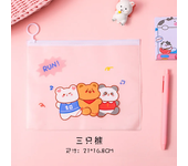 LOLEDE Creative Frivolous Transparent Pencil Case Cute Manga Portable School Bag Kawaii Stationery Pencil Pouch Office Supply