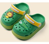 De dibujos animados león cocodrilo zapatillas de los niños de suela suave antideslizante bebé agujero zapatos
